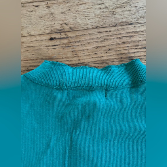 Vintage Eddie Bauer Henley teal 80’s 90’s vintage USA made 100% cotton - Picture 7 of 7